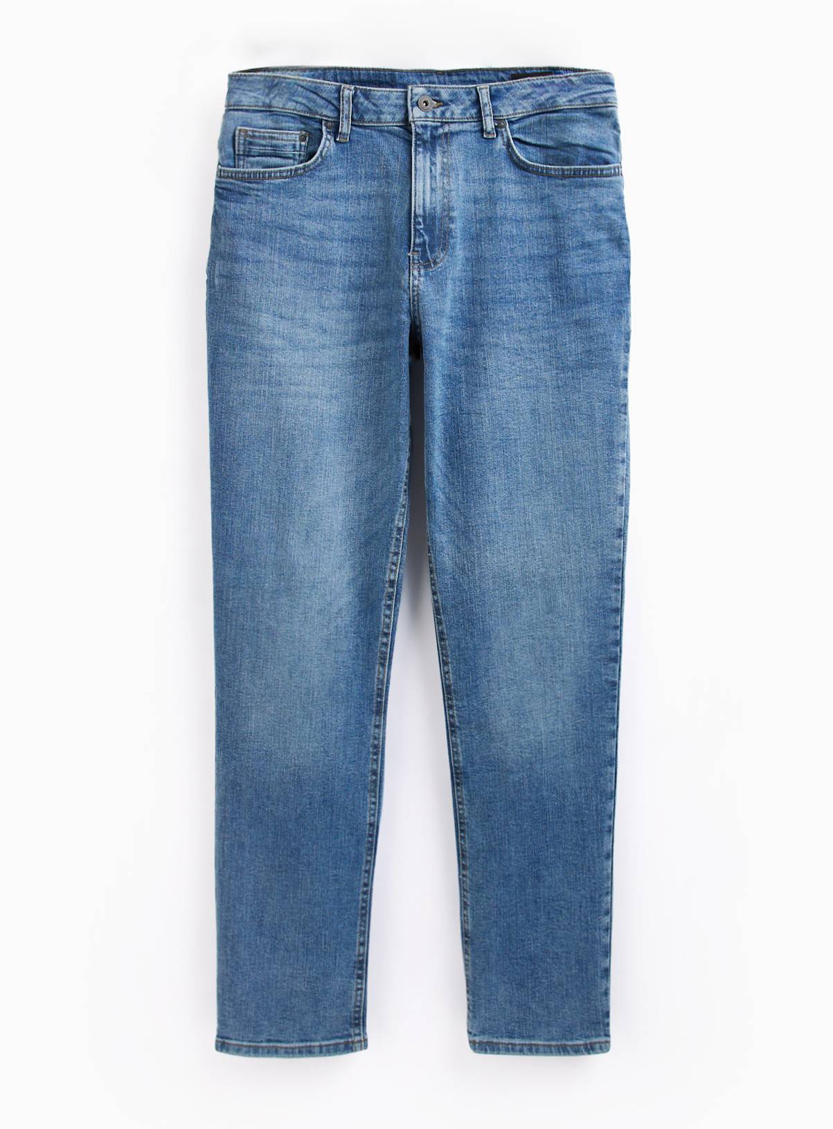 Mid Wash Jeans in Straight Fit  44L - Image 3